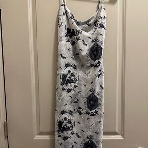 Miaou 'Thais' White Cherub Print Dress